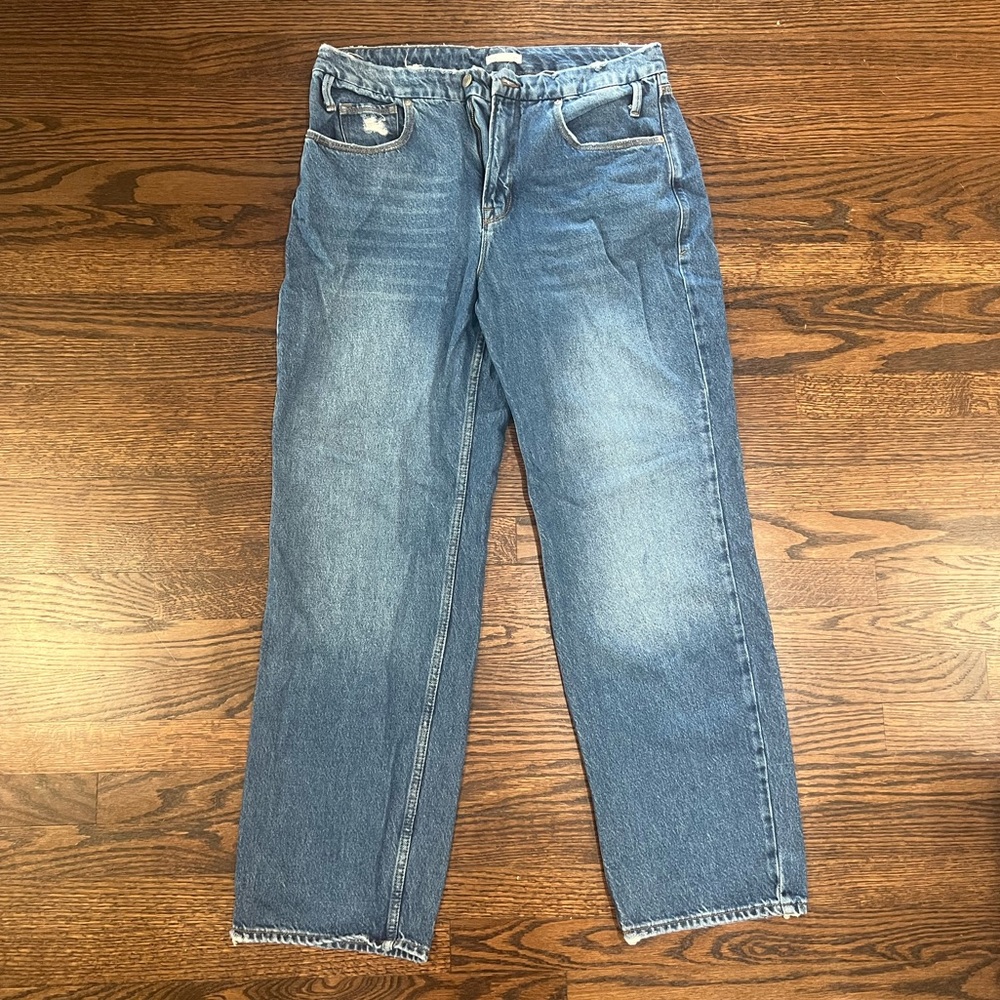 Good American Medium Wash Flare Jeans